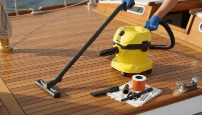Teakholz auf dem Boot pflegen
