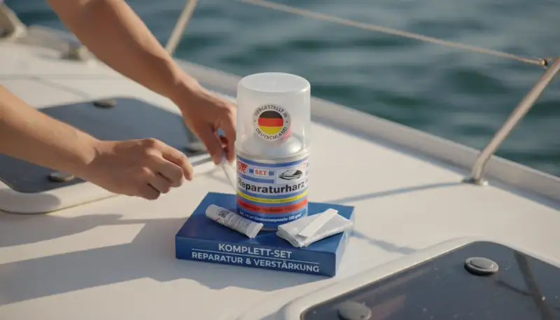 Kleine Schäden am Boot beheben